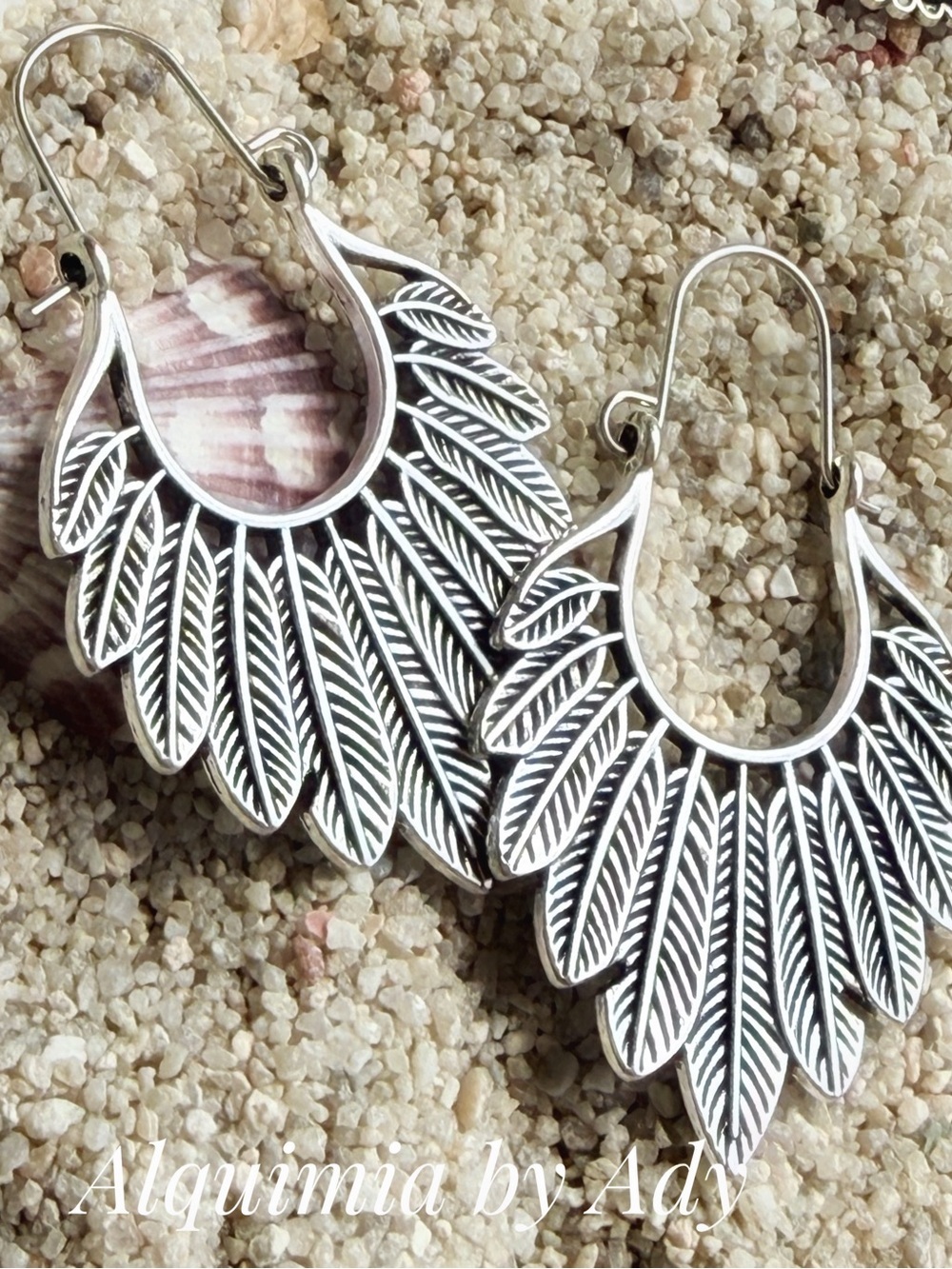 Silver Filigree BOHO Earrings - Silver
